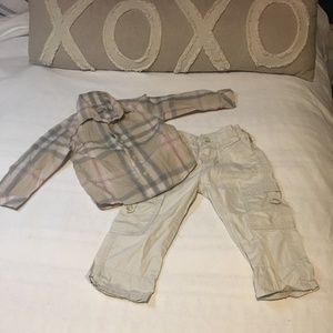 Burberry bundle of shirt & pants